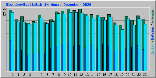 Stunden-Statistik im Monat Dezember 2020