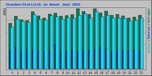 Stunden-Statistik im Monat Juni 2021